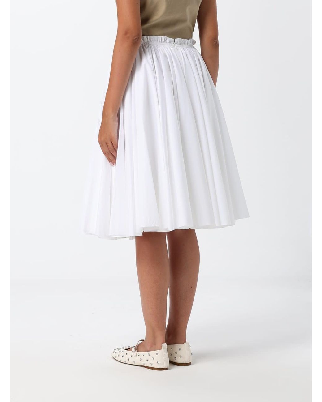 AMI White Skirt With Pockets