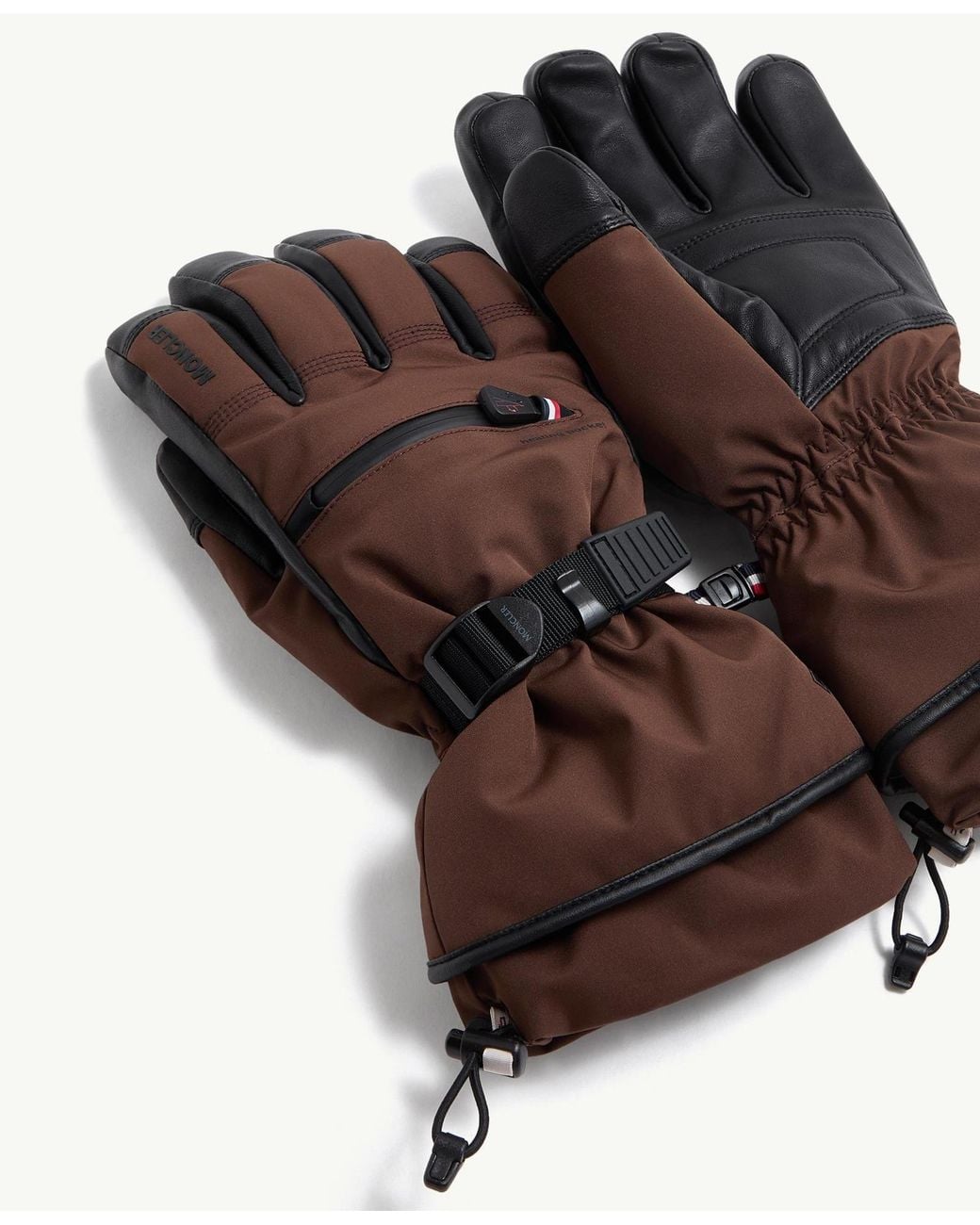 Moncler Brown Padded Gloves for men