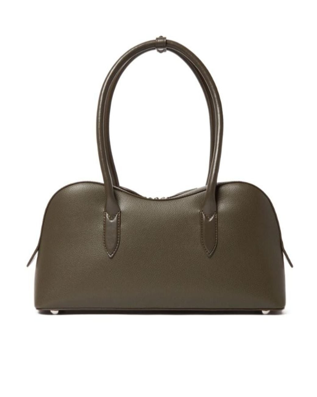 Stella McCartney Brown Stella Ryder Lock Plaque Shoulder Bag