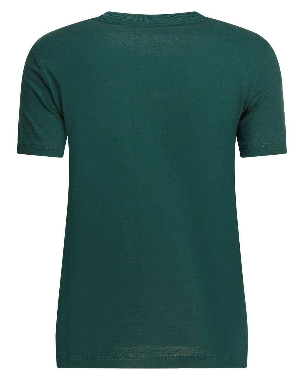 Max Mara Green Papaia Logo Embroidered Crewneck T-Shirt