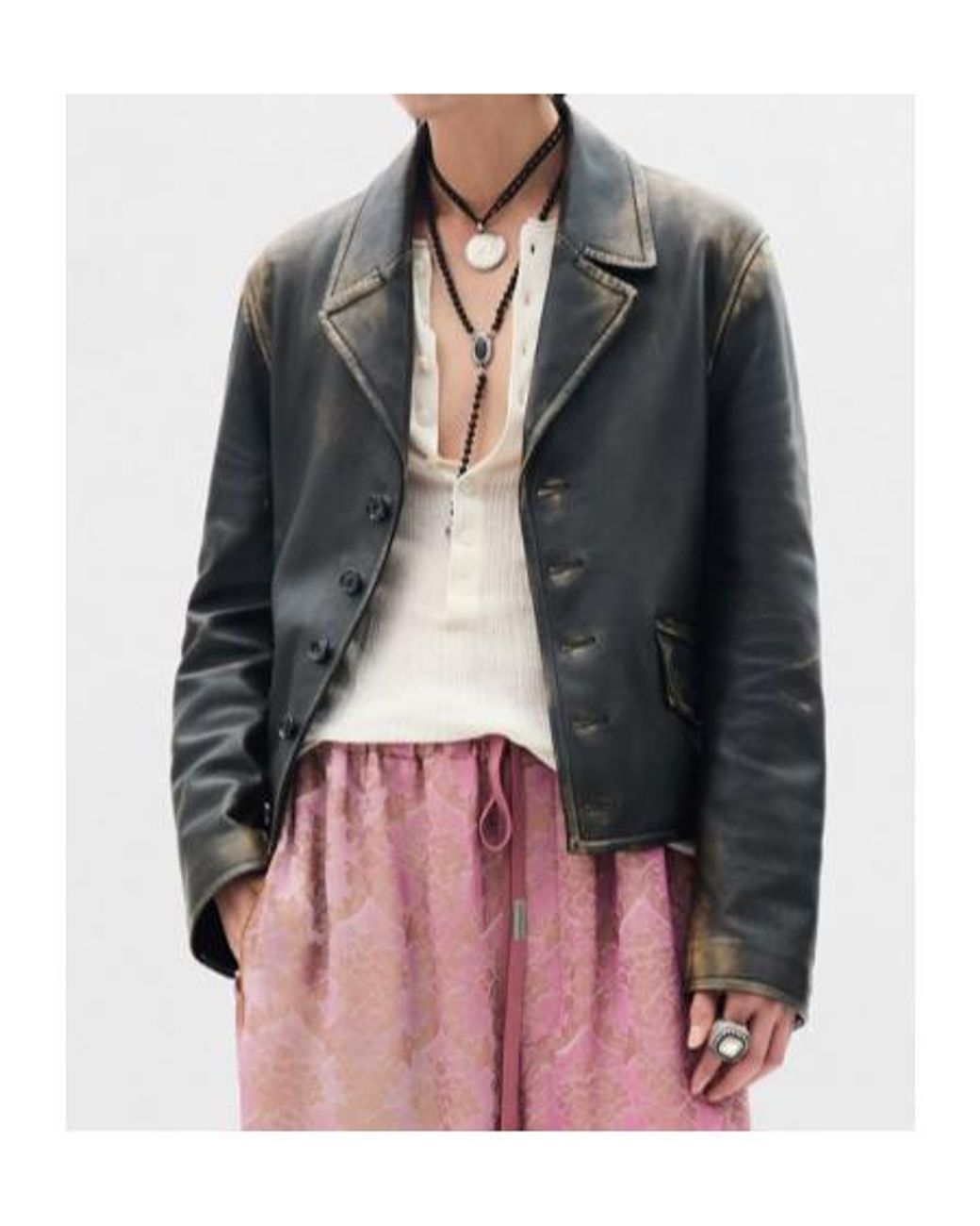 Ann Demeulemeester Black Malik Fitted Boxy Blouson for men