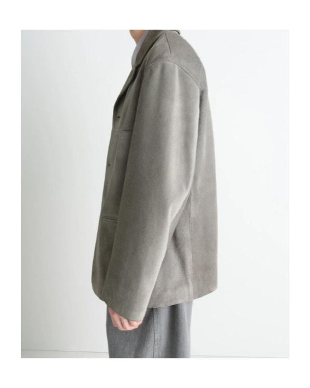 Lemaire Gray Single-Breasted Jacket for men