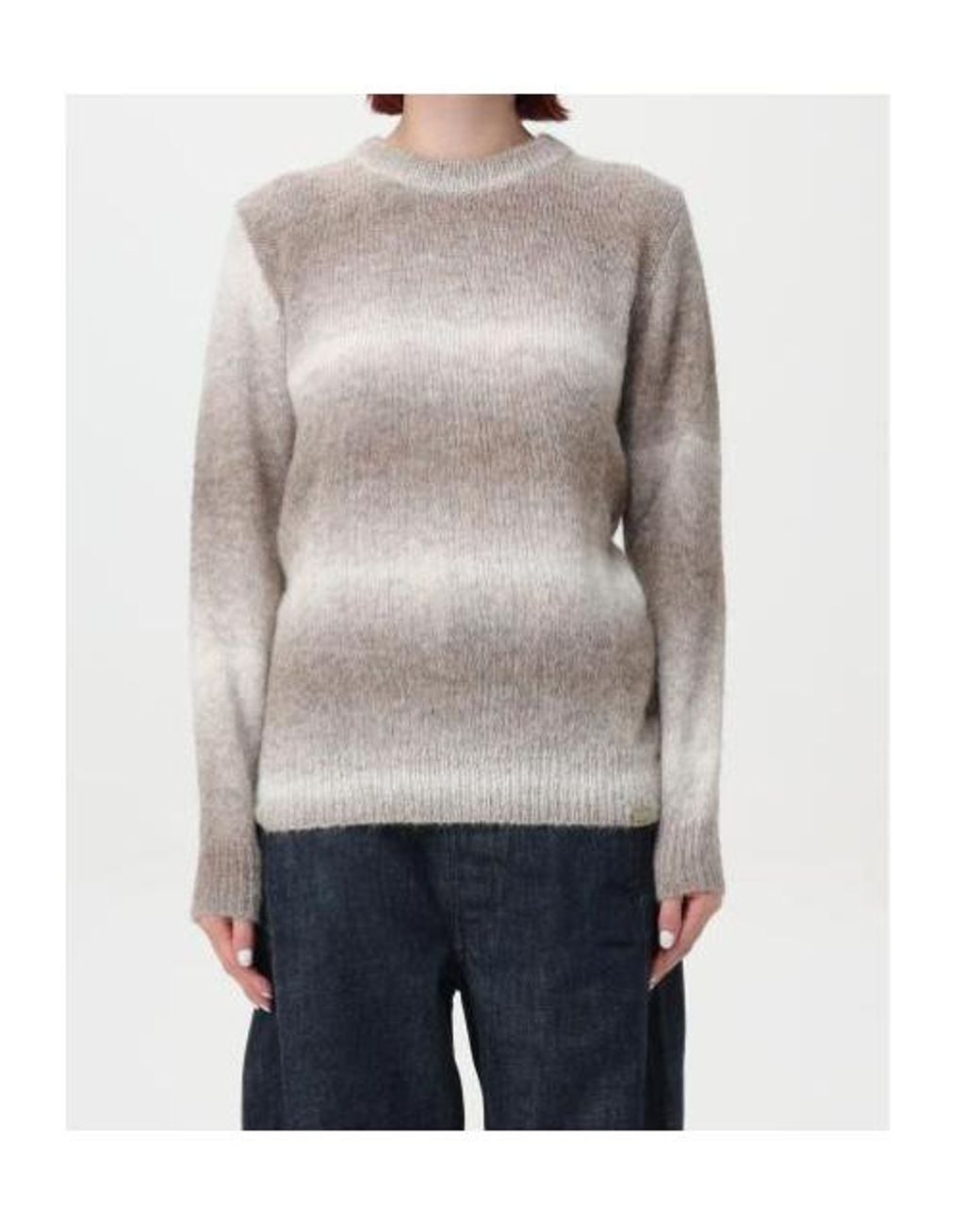 Woolrich Gray Ombré-Effect Knitted Jumper