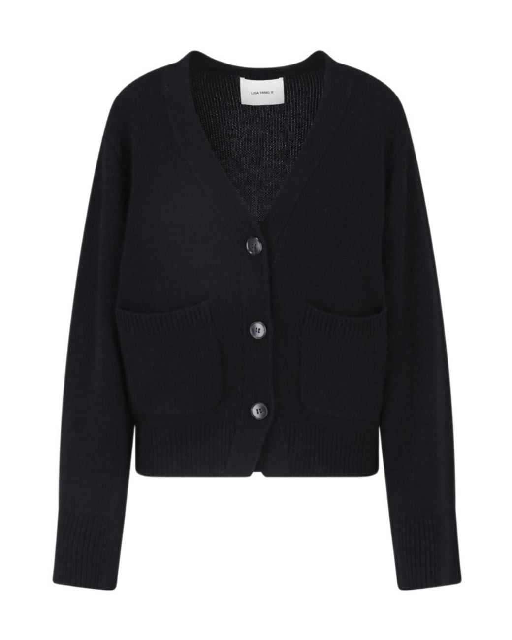 Lisa Yang Black Danni Knitted Cardigan