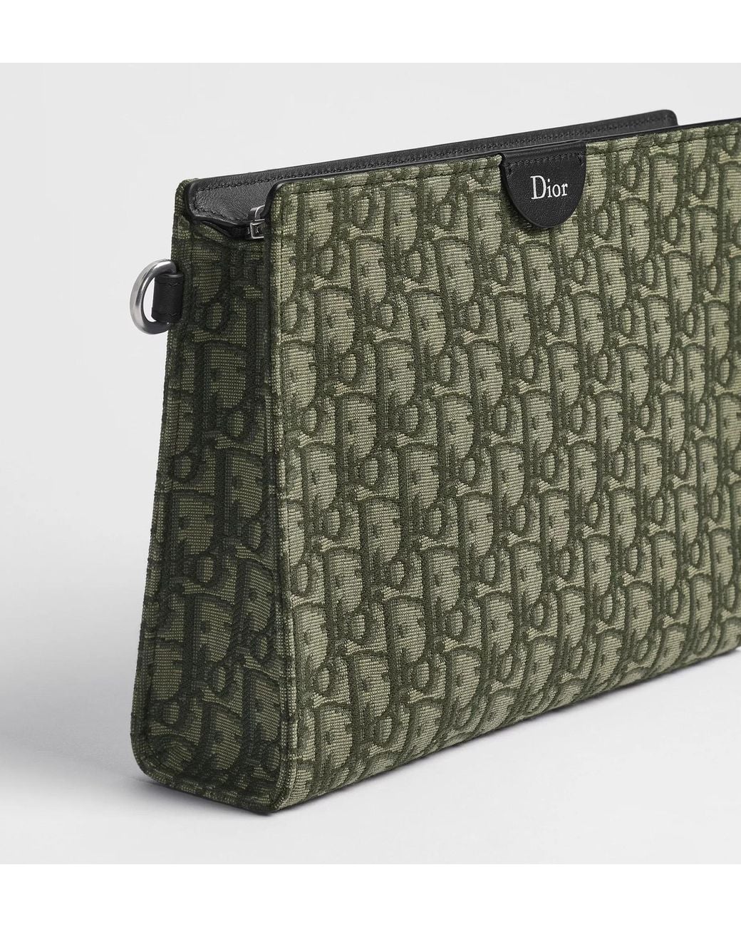Dior Green A5 Triangle Pouch for men