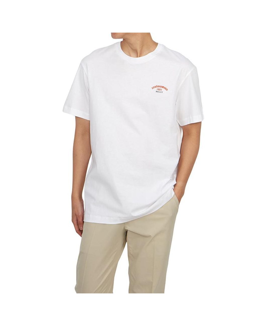 Bally White Short-Sleeved T-Shirt for men