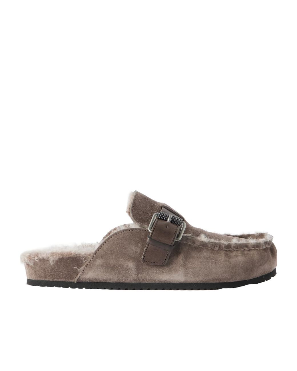 Brunello Cucinelli Brown Round-Toe Loafers