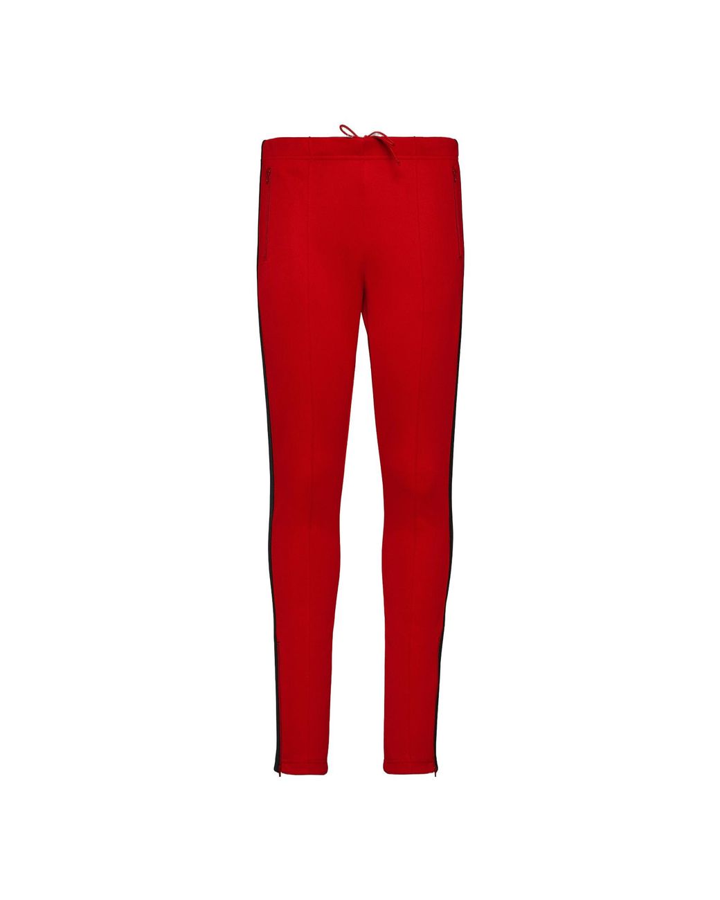 Maison Margiela Red Side-Stripe Slim-Cut Track Pants for men
