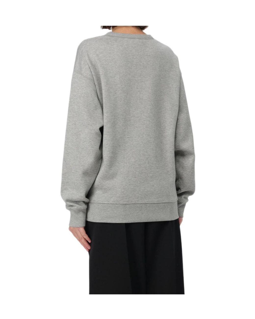 Valentino Gray V Logo Plaque Sweatshirt