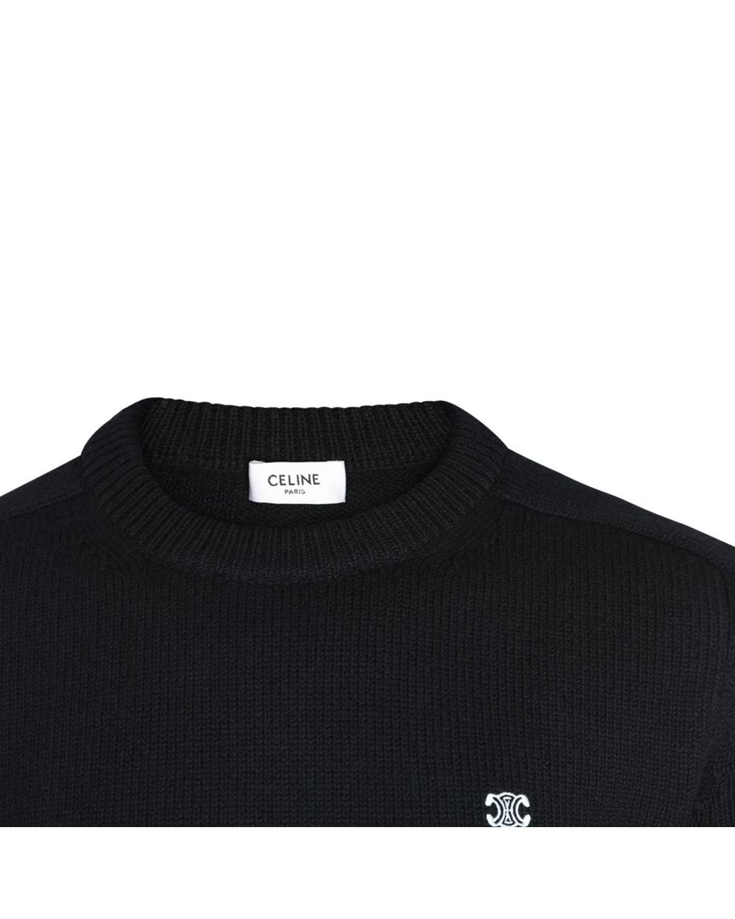 Céline Black Crew Neck Sweater for men
