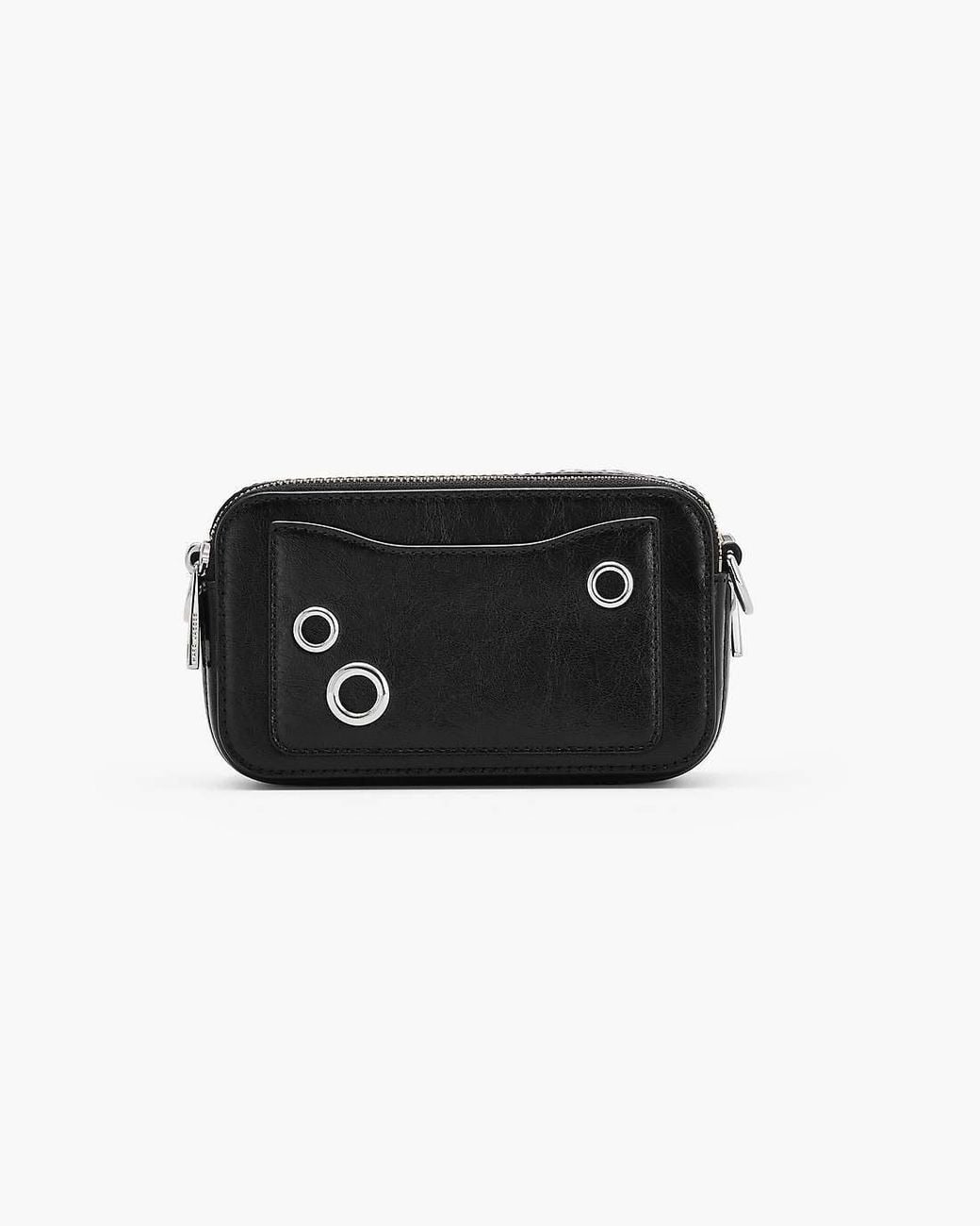 Marc Jacobs Black The Grommet Charm Snapshot Crossbody Bag