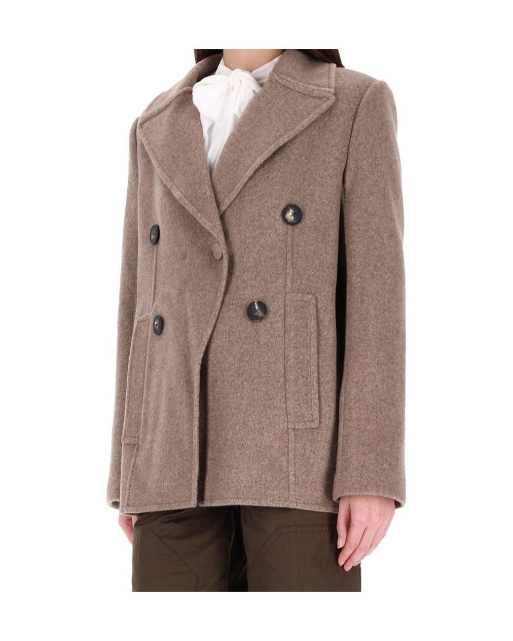 Tory Burch Green Double Breasted Blazer