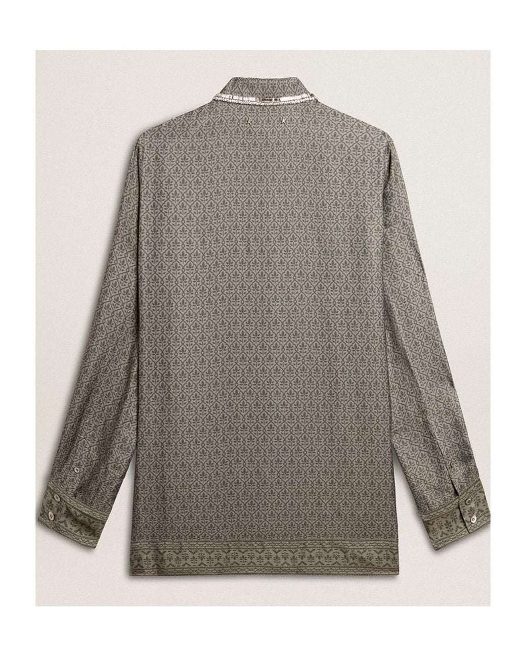 Golden Goose Deluxe Brand Gray Graphic Printed Shirt