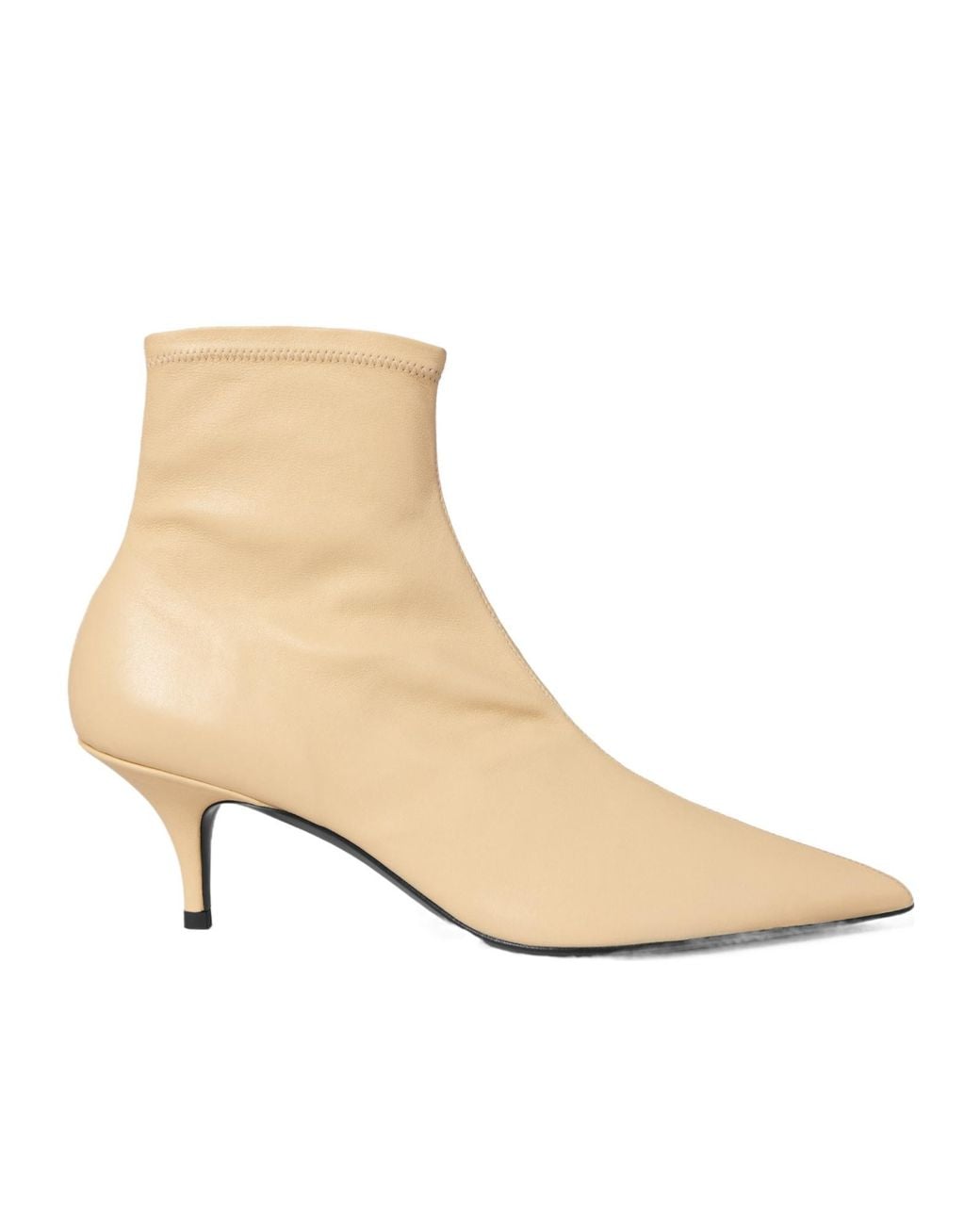 Céline Natural Shiny Leather Sock Booty