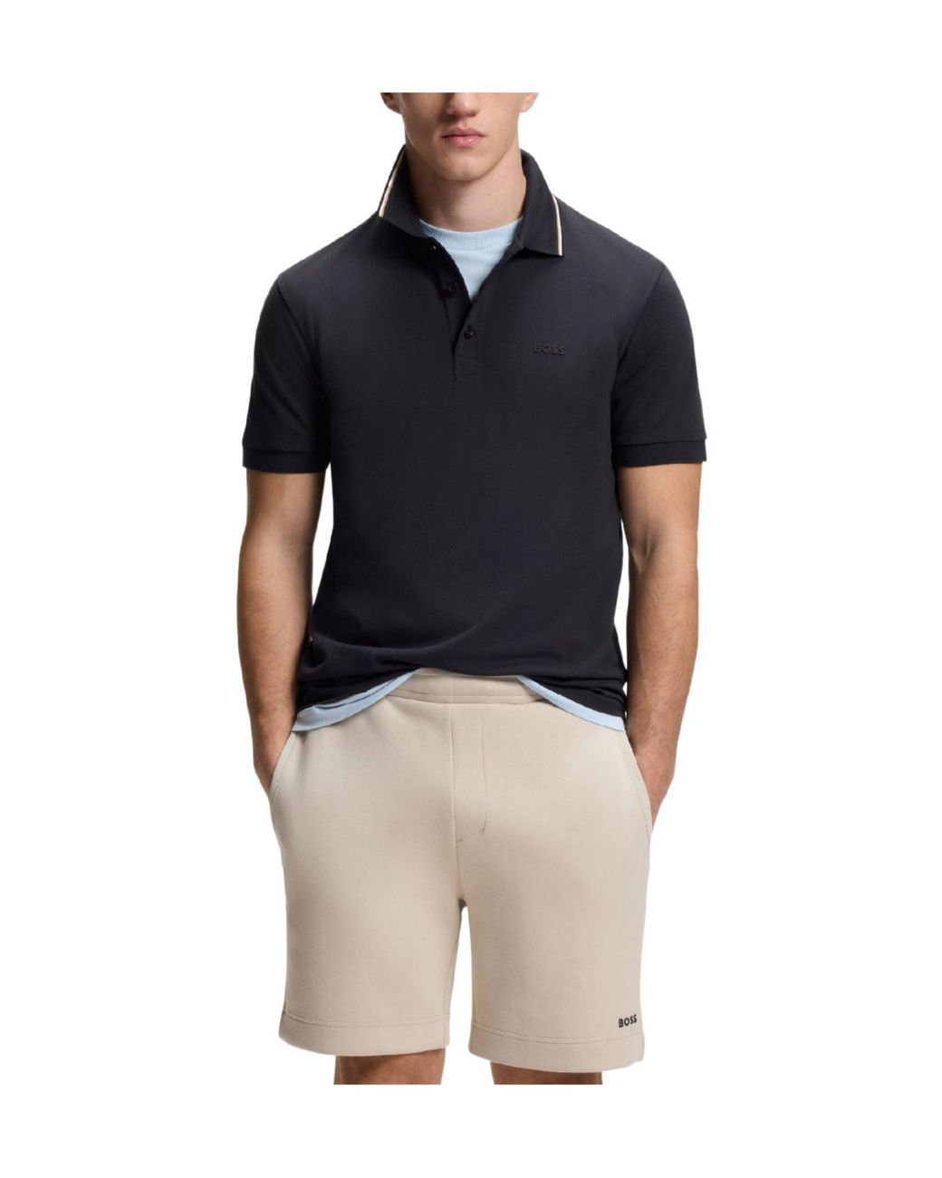 Boss Black Shortsleeve Polo Shirt for men