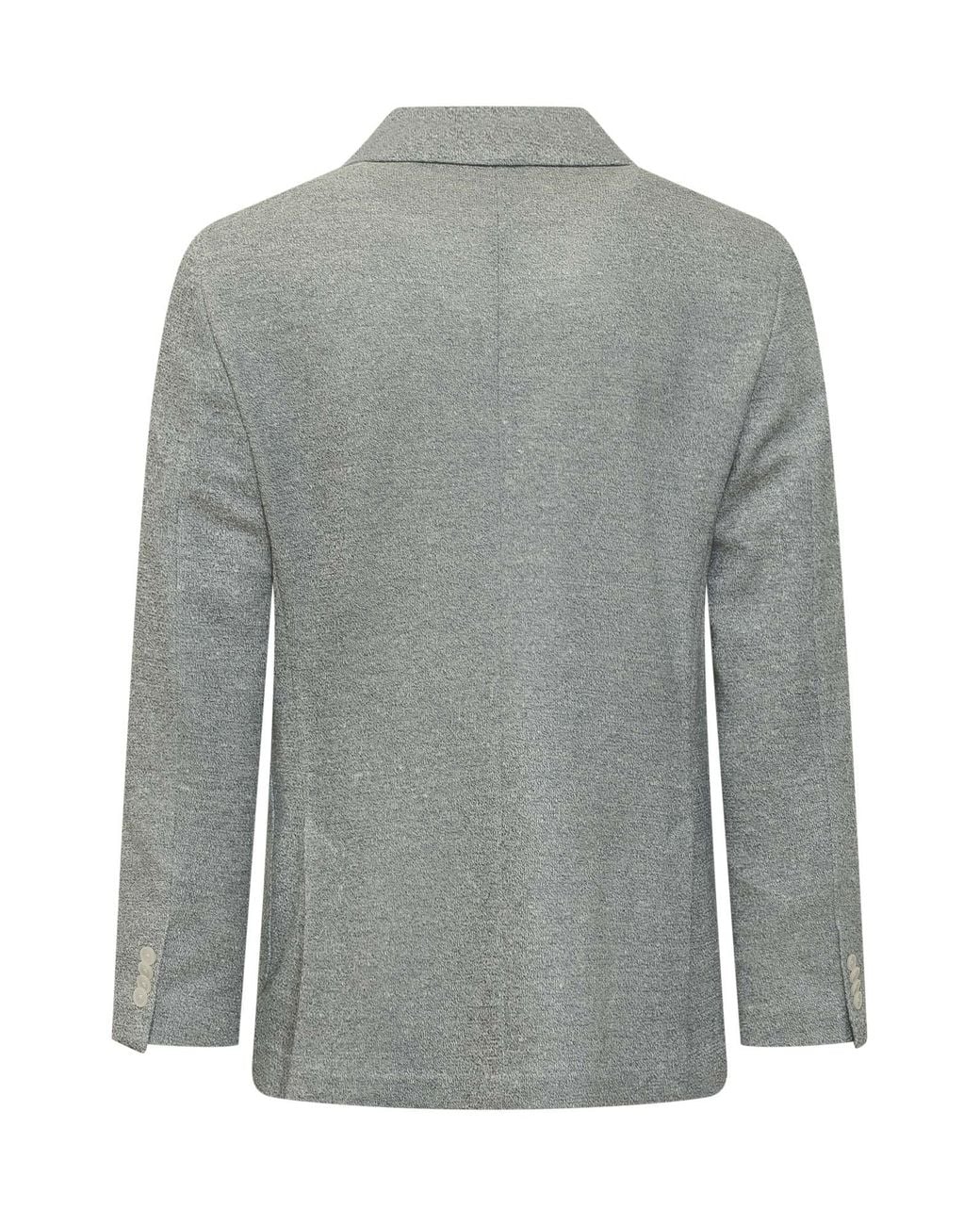 Boss Gray Boss Hanry Single-Breasted Blazer for men