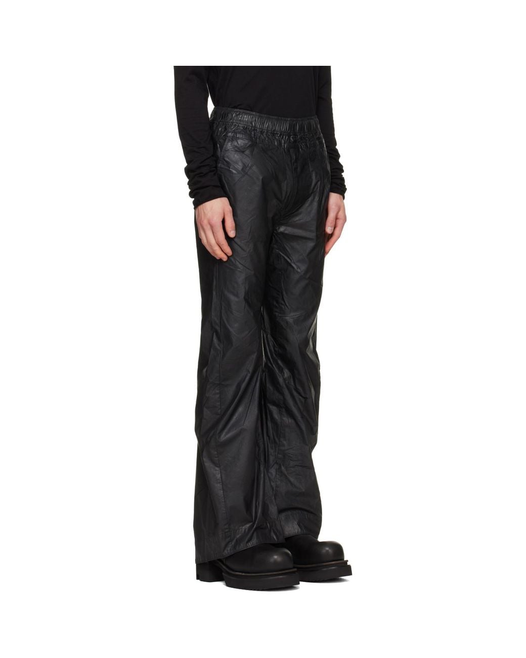 Julius Black Jet Trousers for men