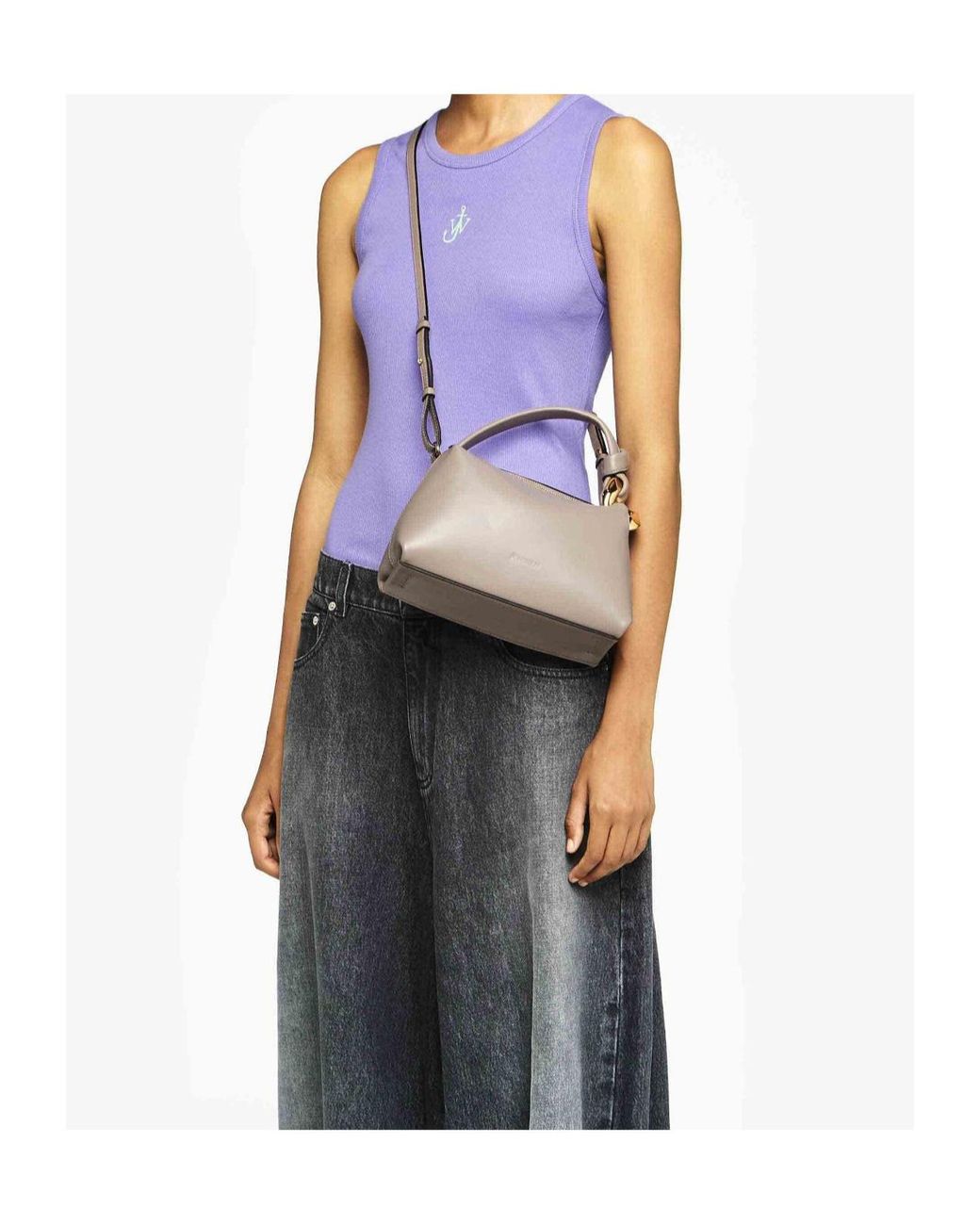 J.W. Anderson Gray Jw Anderson Corner Zip-Up Small Tote Bag