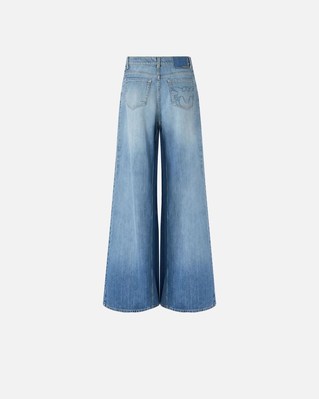 Pinko Blue Super Wide-Leg Flared Jeans