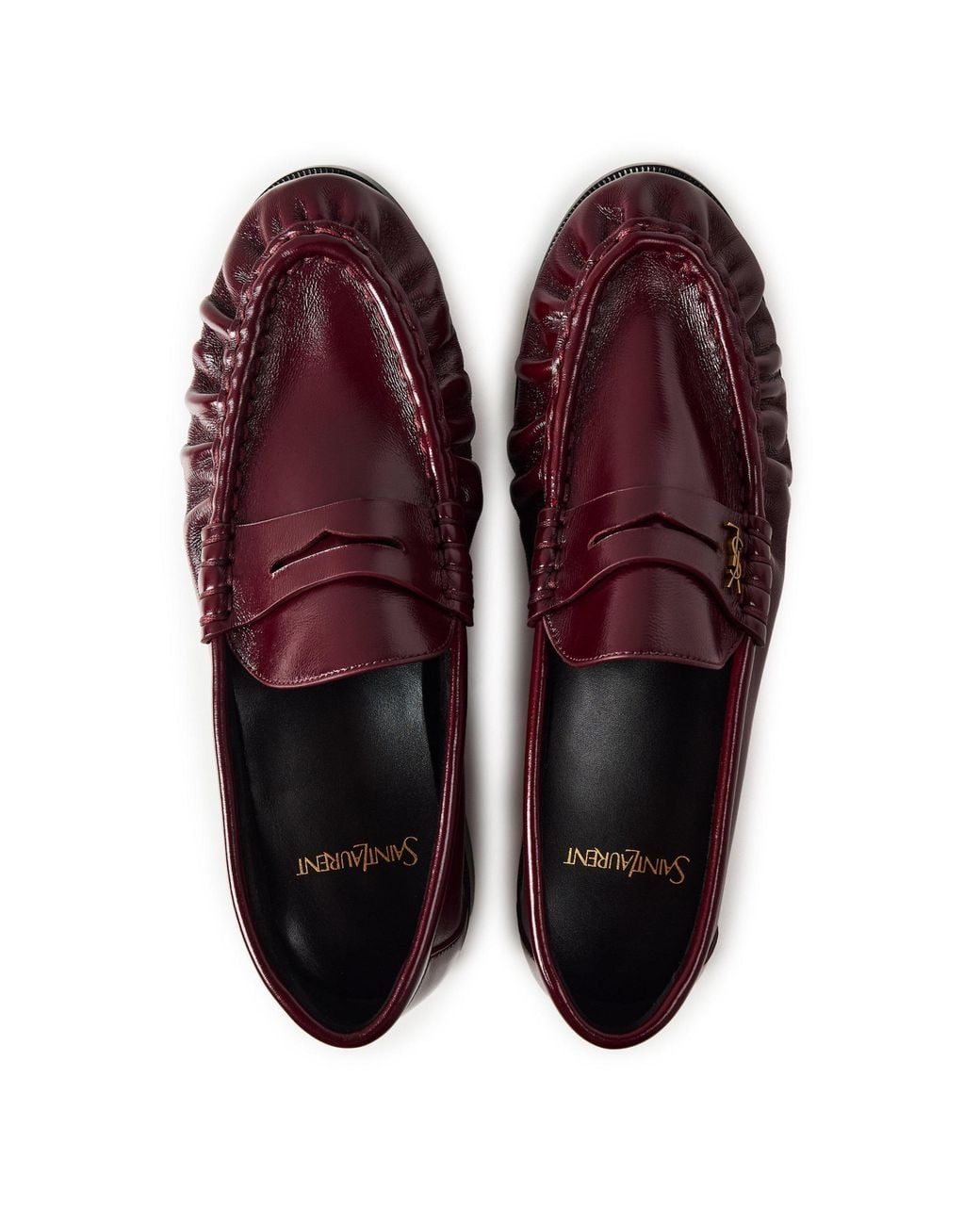 Saint Laurent Red Glossy Loafer