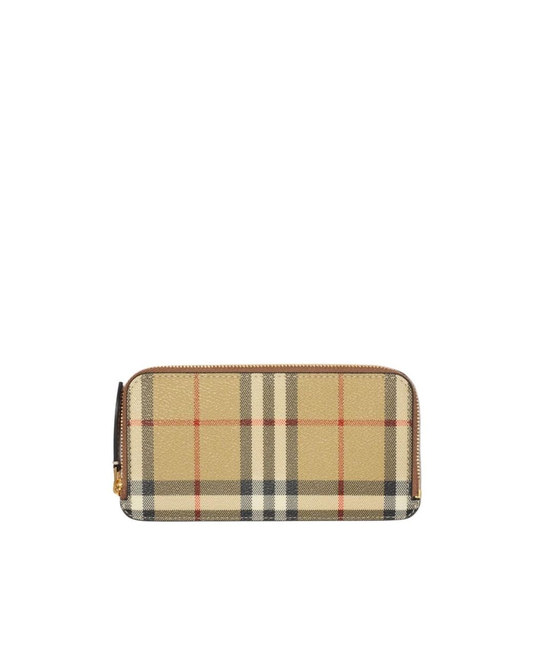 Burberry Natural バーバリー サマセット ジップアラウンドウォレット