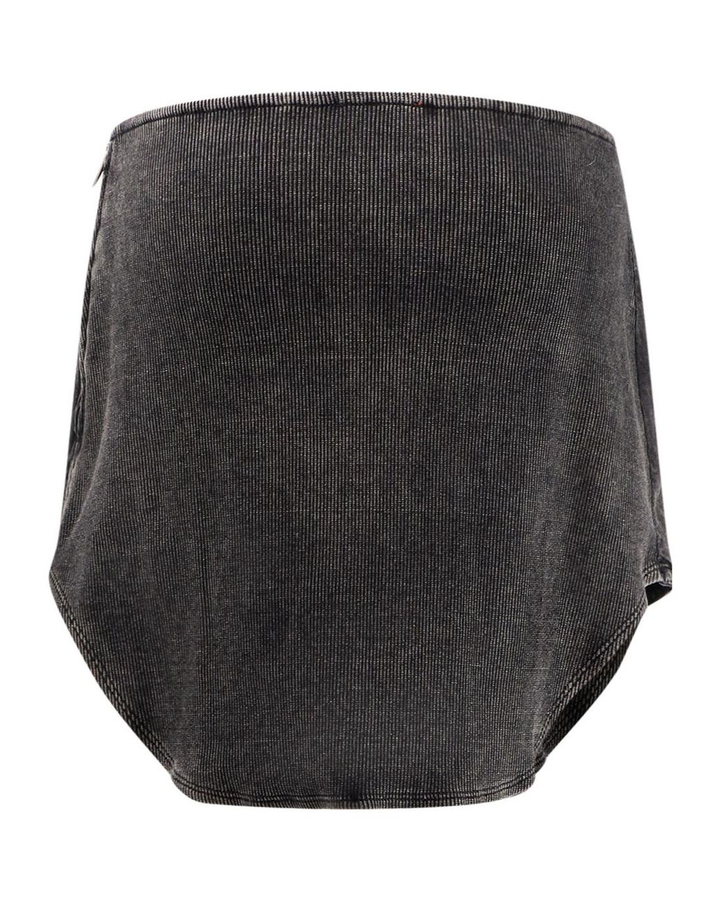 DIESEL Black Logo Plaque Mini Skirt