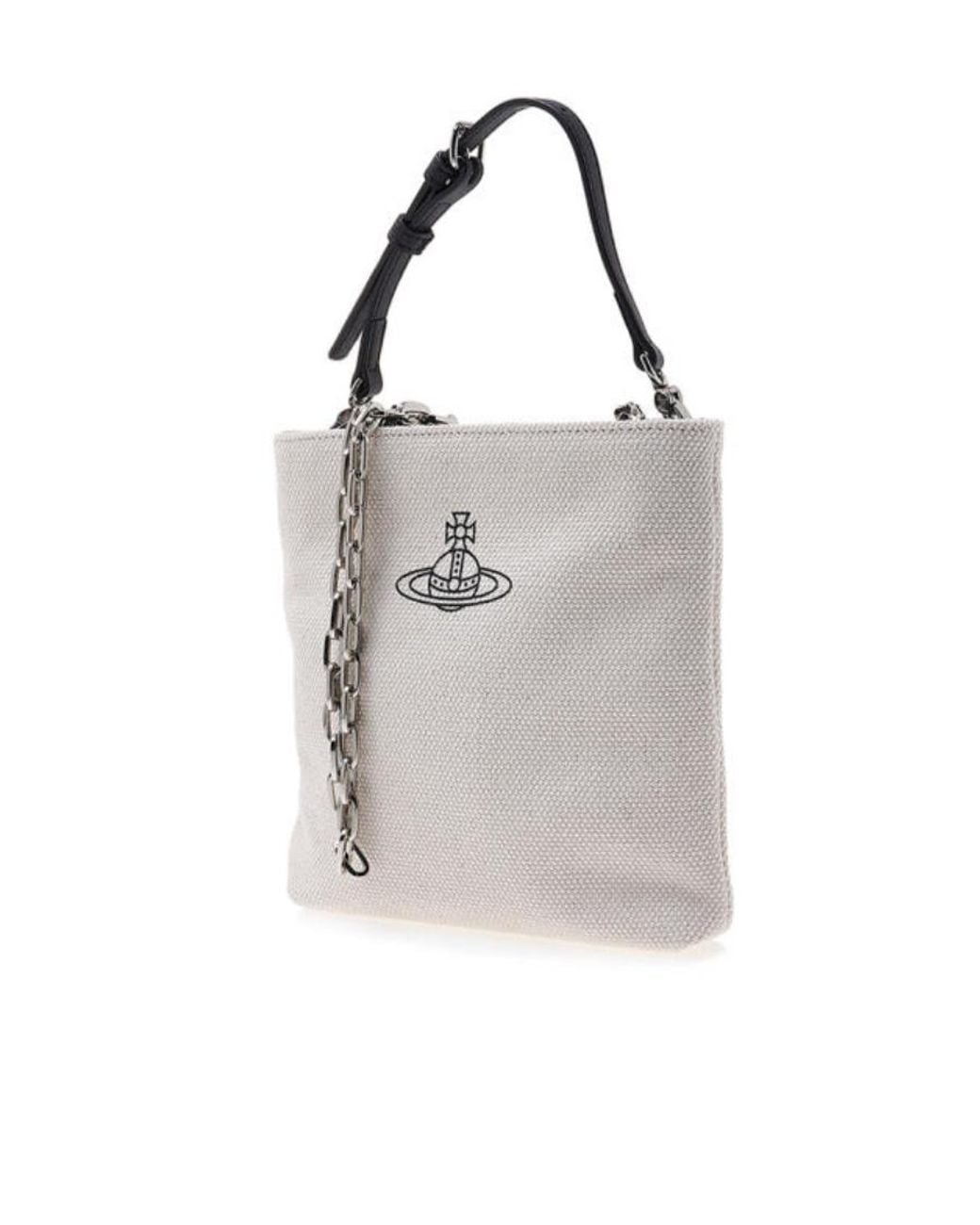 Vivienne Westwood Gray Logo Shoulder Bag