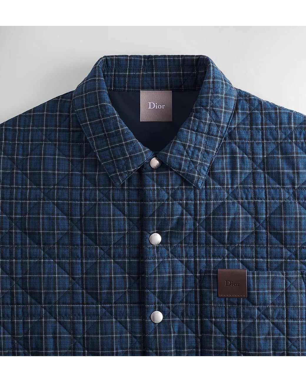 Dior Blue Long-Sleeve Casual Jacket for men