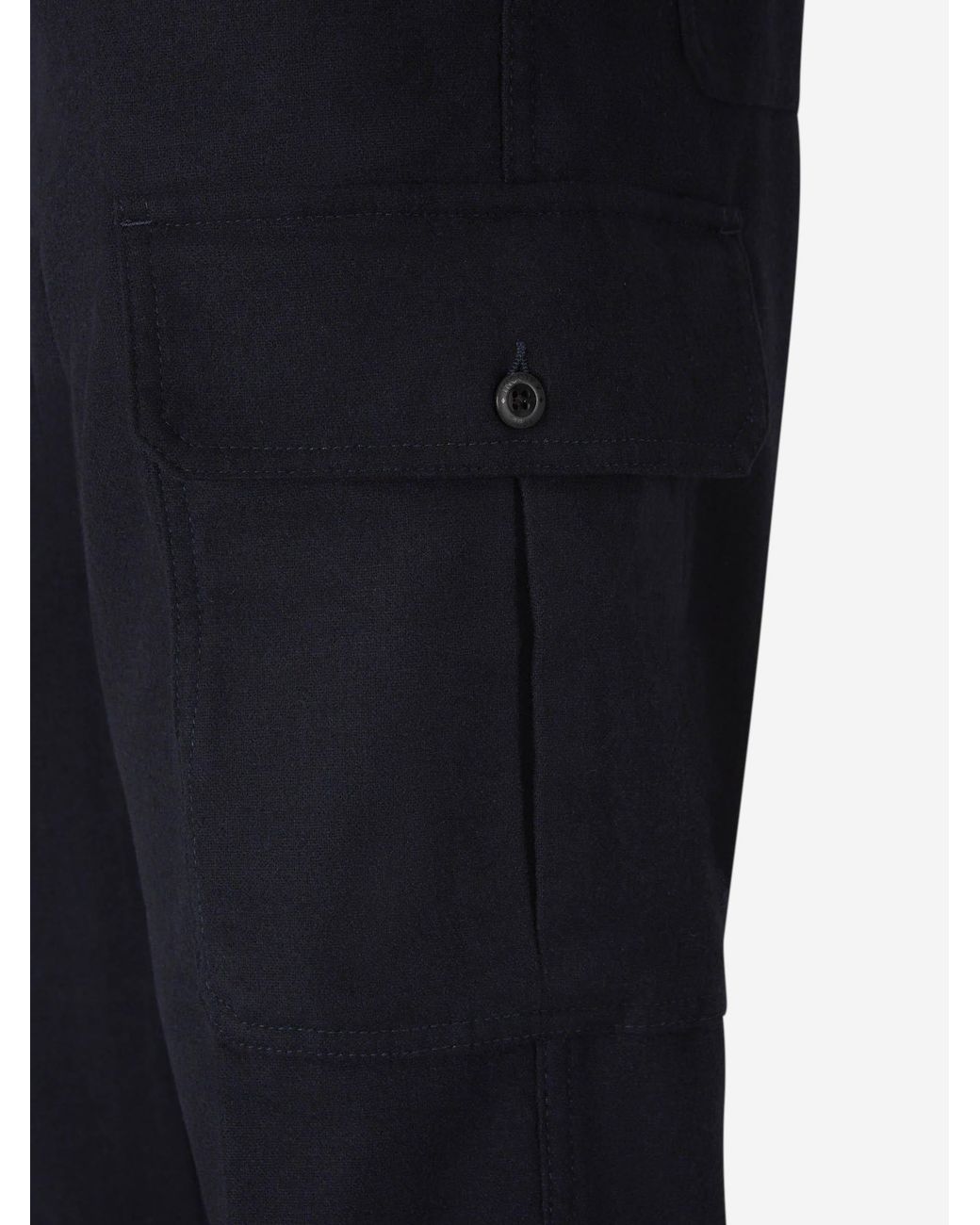 Incotex Blue Flannel Cargo Pants for men