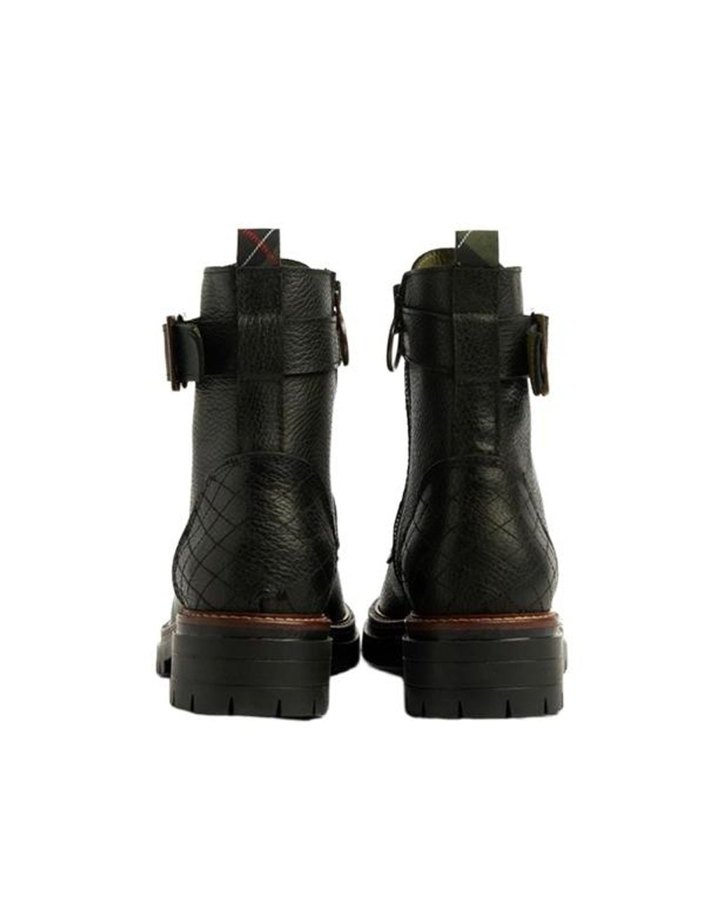 Barbour Black Round Toe Ankle Boots