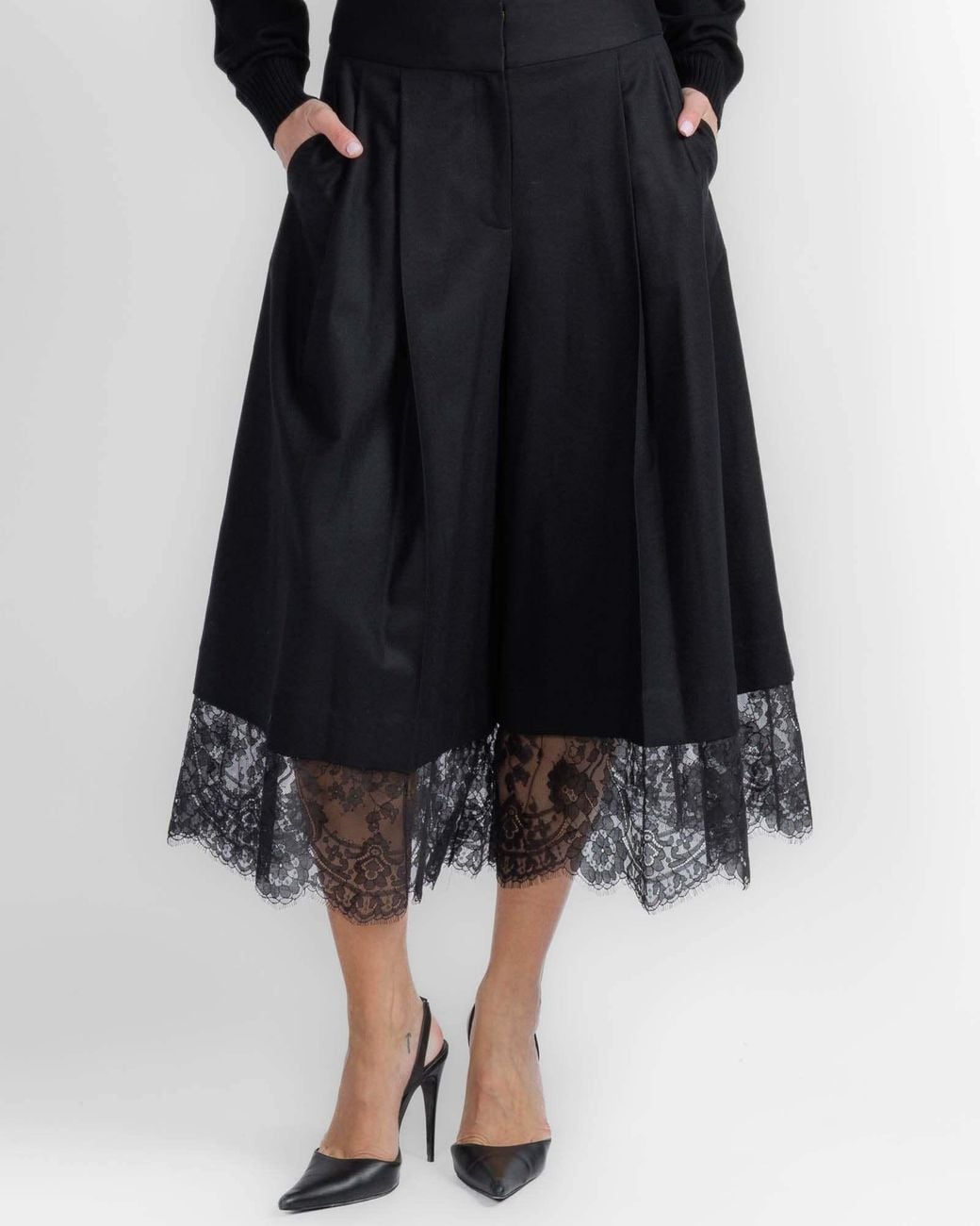 Zimmermann Black Valentine Lace Culotte