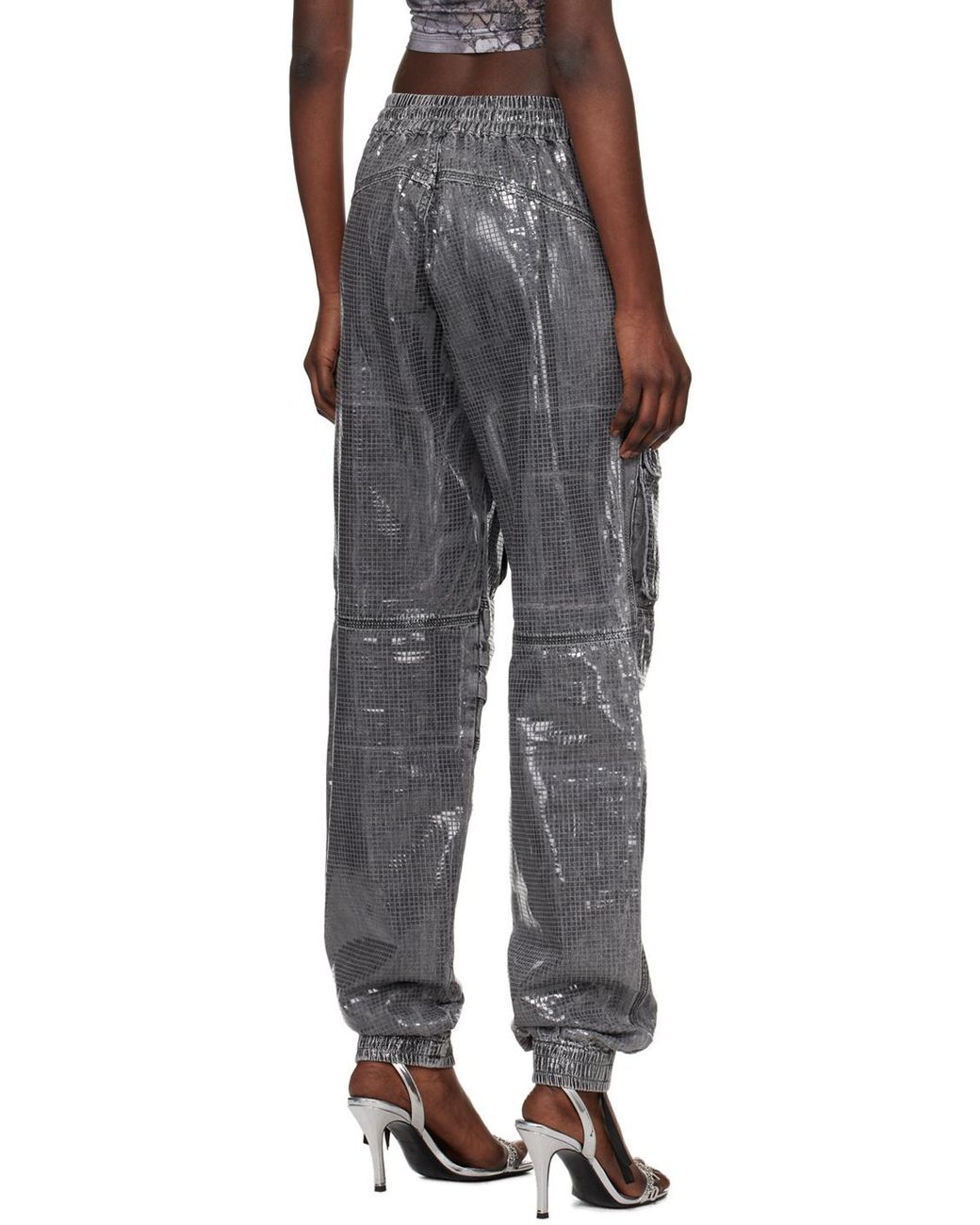 DIESEL Gray D-Mirt 0Pgac Straight-Leg Cargo Jeans