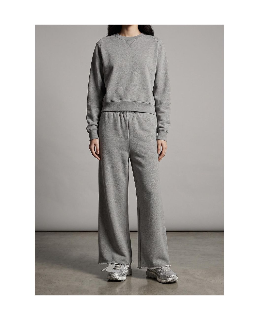 Entire studios Gray Boxy Crewneck Sweatshirt