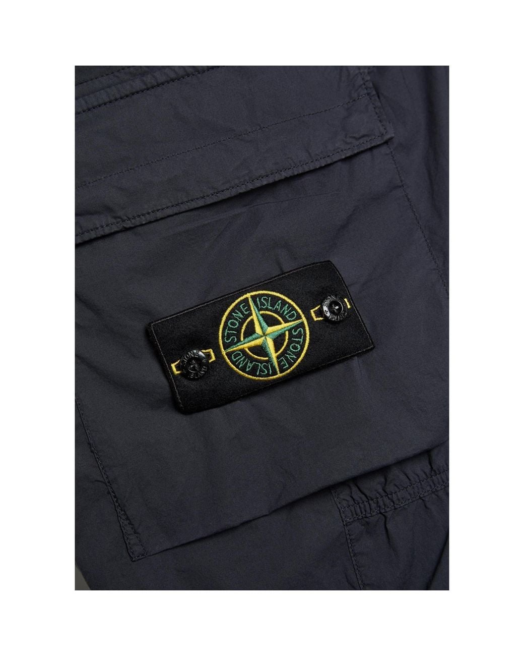 Stone Island Blue Drawstring Workwear Tapered Pants for men