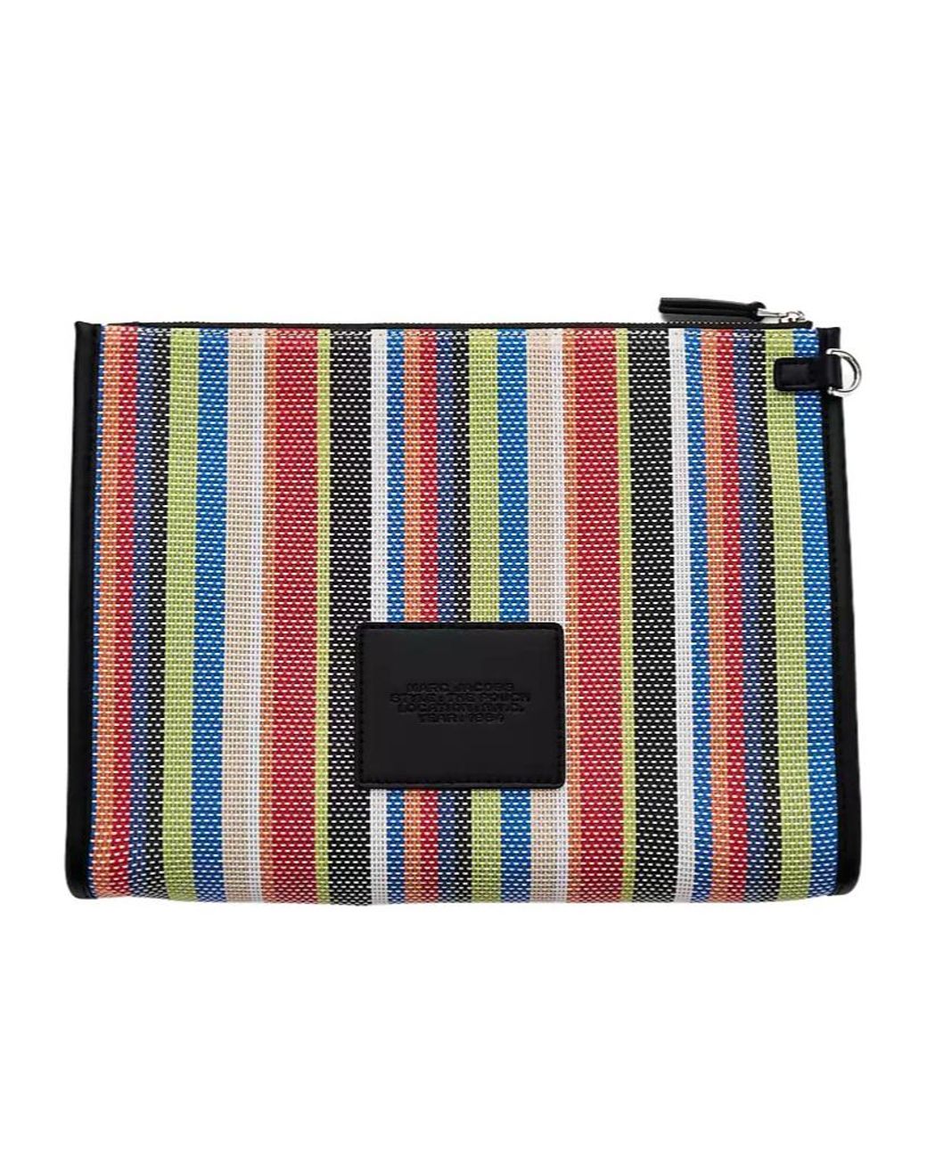 Marc Jacobs Blue The Pouch Logo Wristlet Bag