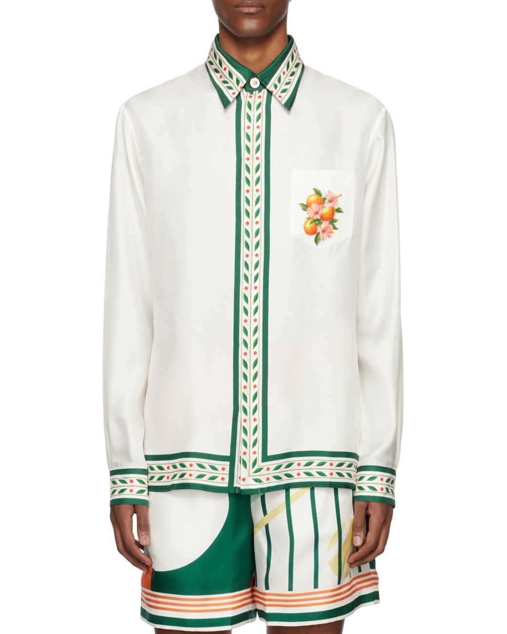 Casablanca Green Oranges En Fleur Shirt for men