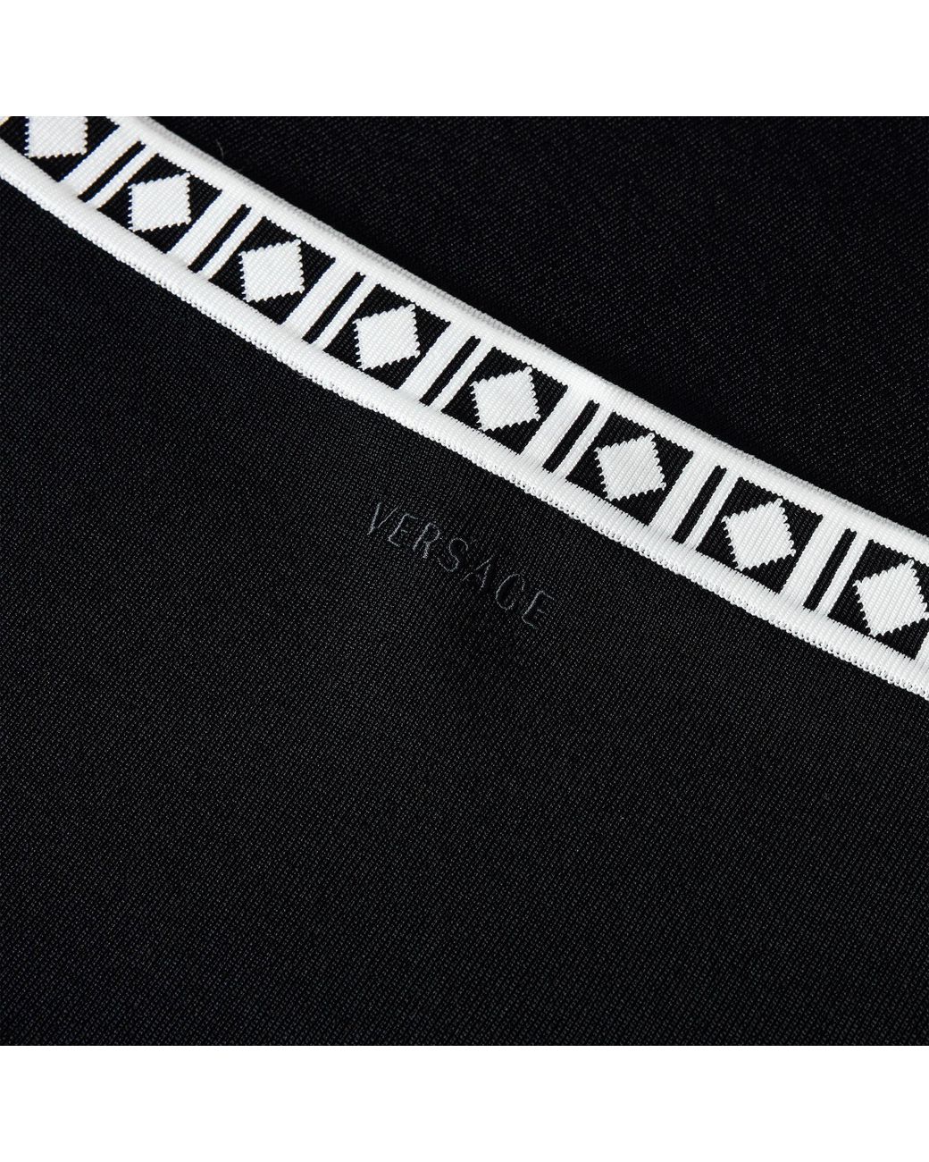 Versace Black Knit Midi Pencil Skirt