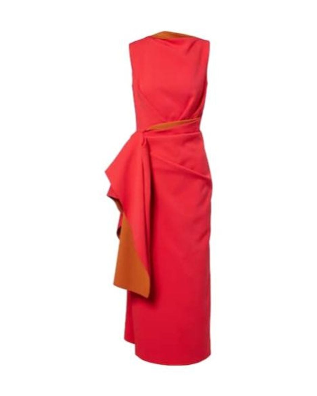 Roksanda Red Calatrava Crêpe Midi Dress