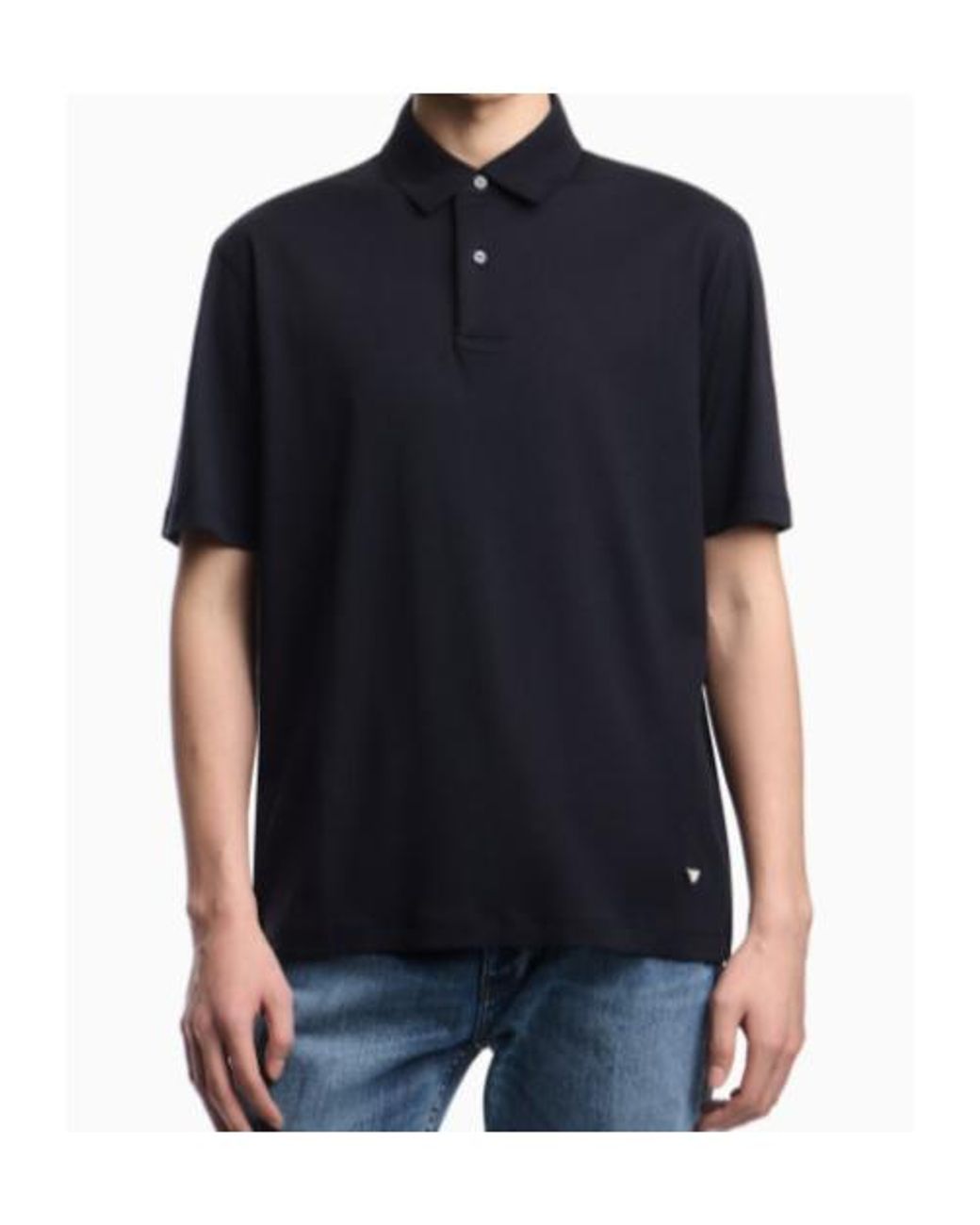 Emporio Armani Blue Shortsleeve Polo Shirt for men