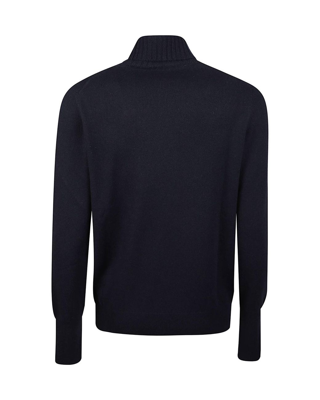 Ballantyne Blue Ribbed Turtleneck Knitted Sweater for men