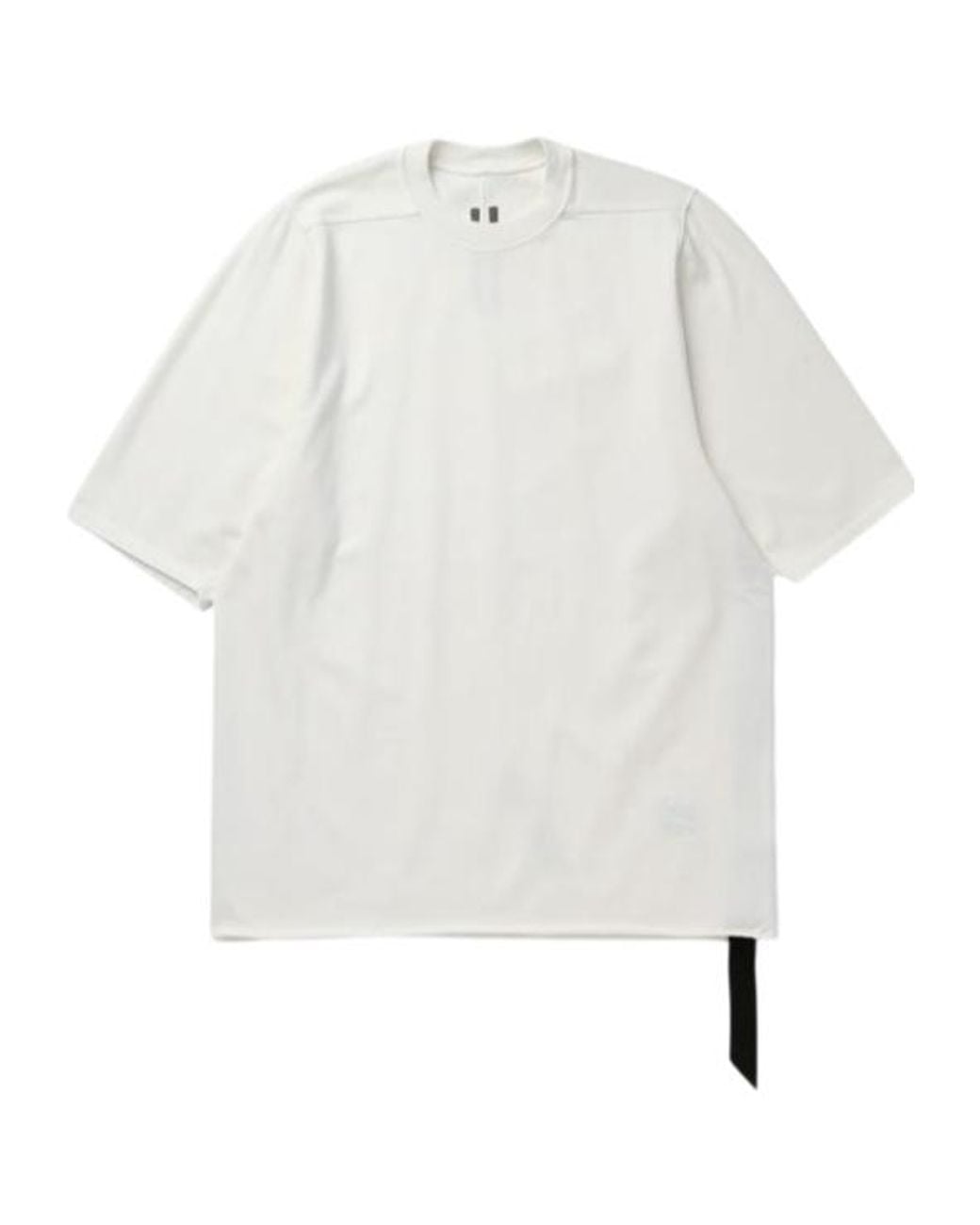 Rick Owens White Short-Sleeved T-Shirt for men