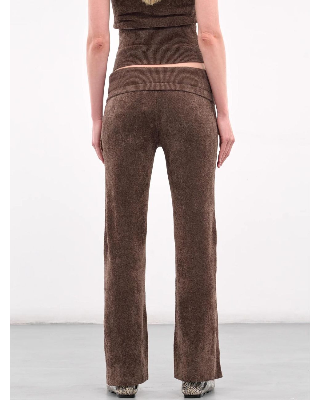 AYA MUSE Brown Knitte Trousers