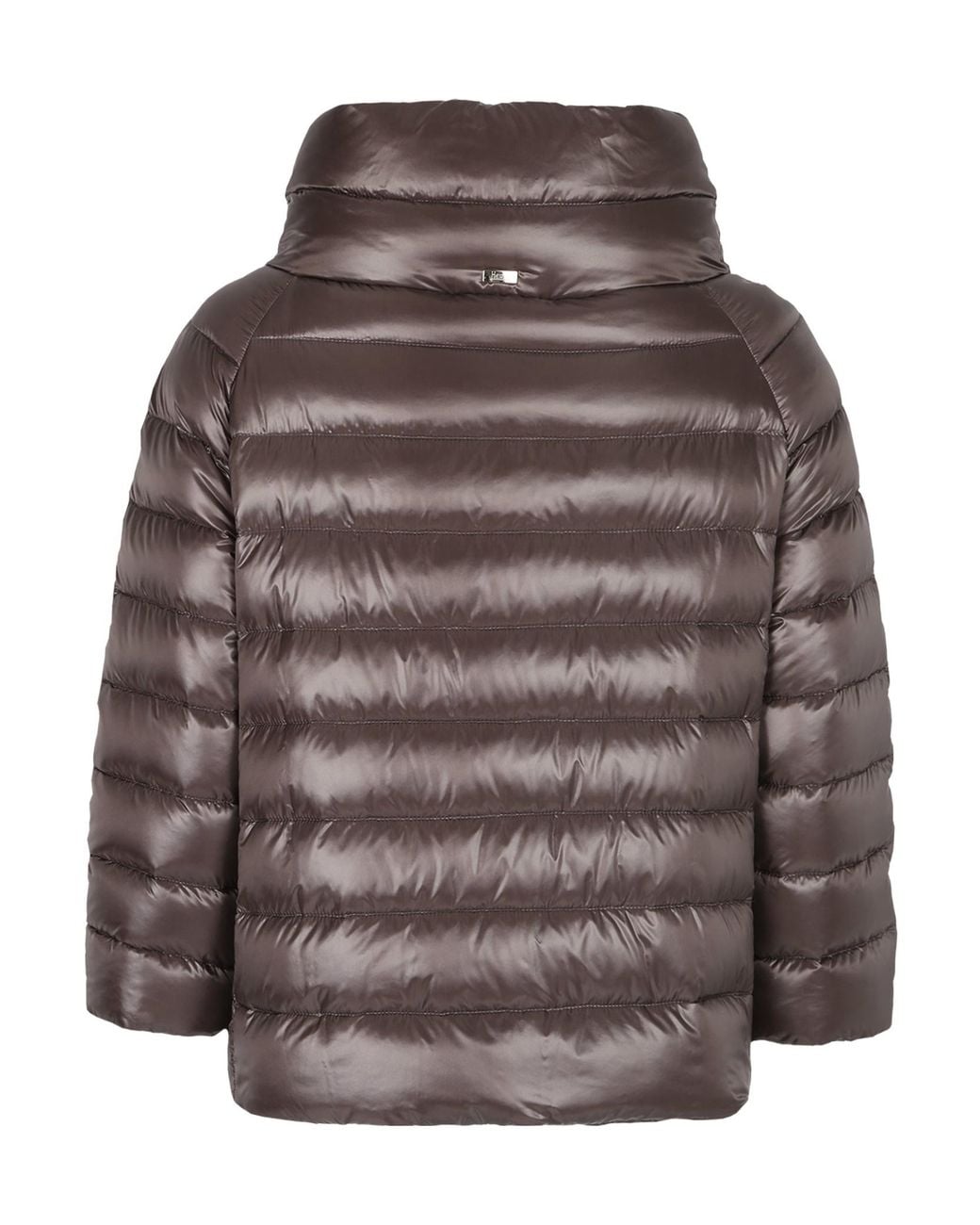 Herno Brown Funnel-Neck Down Jacket