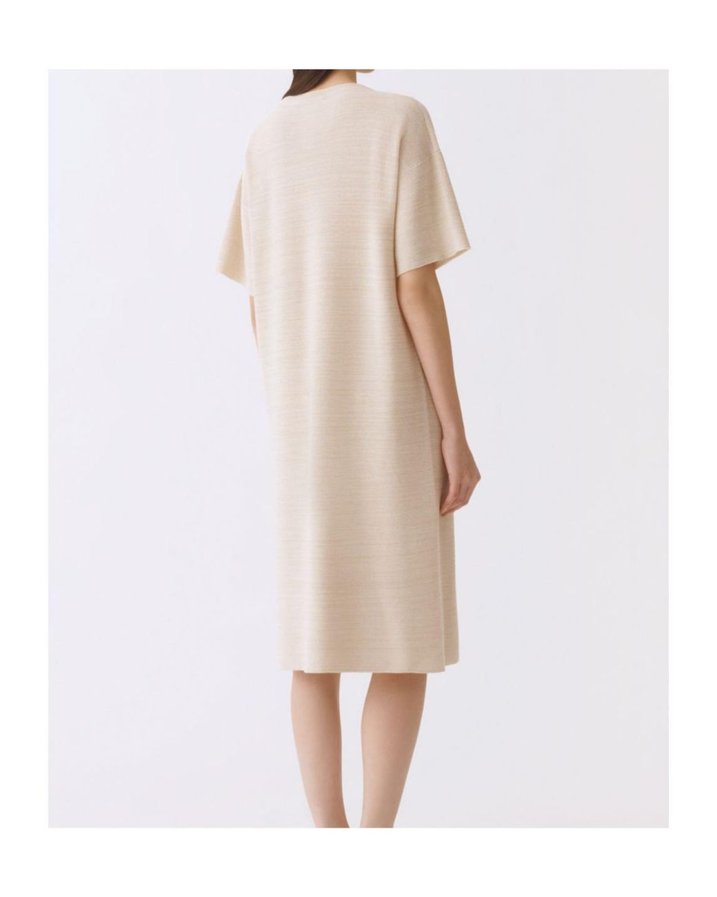 Fabiana Filippi Natural Lurex Knit Dress