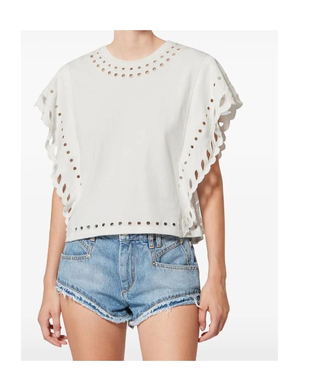 Isabel Marant White Isabel Marant Étoile Odyle Crewneck T-Shirt