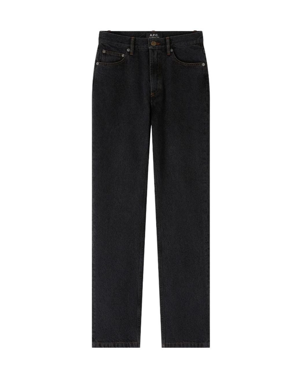 A.P.C. Black Molly Straight-Leg Jeans