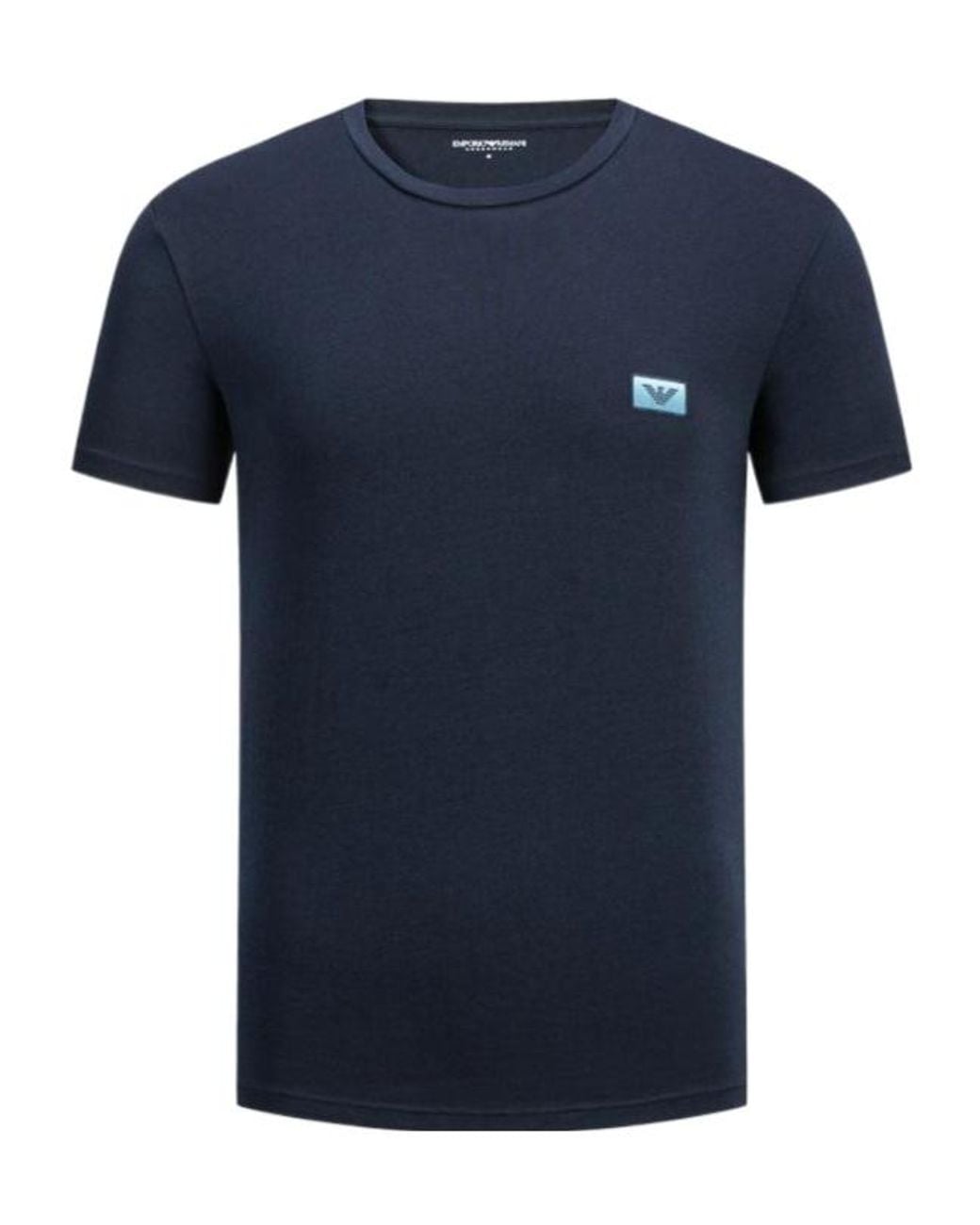 Emporio Armani Blue Short-Sleeved T-Shirt for men