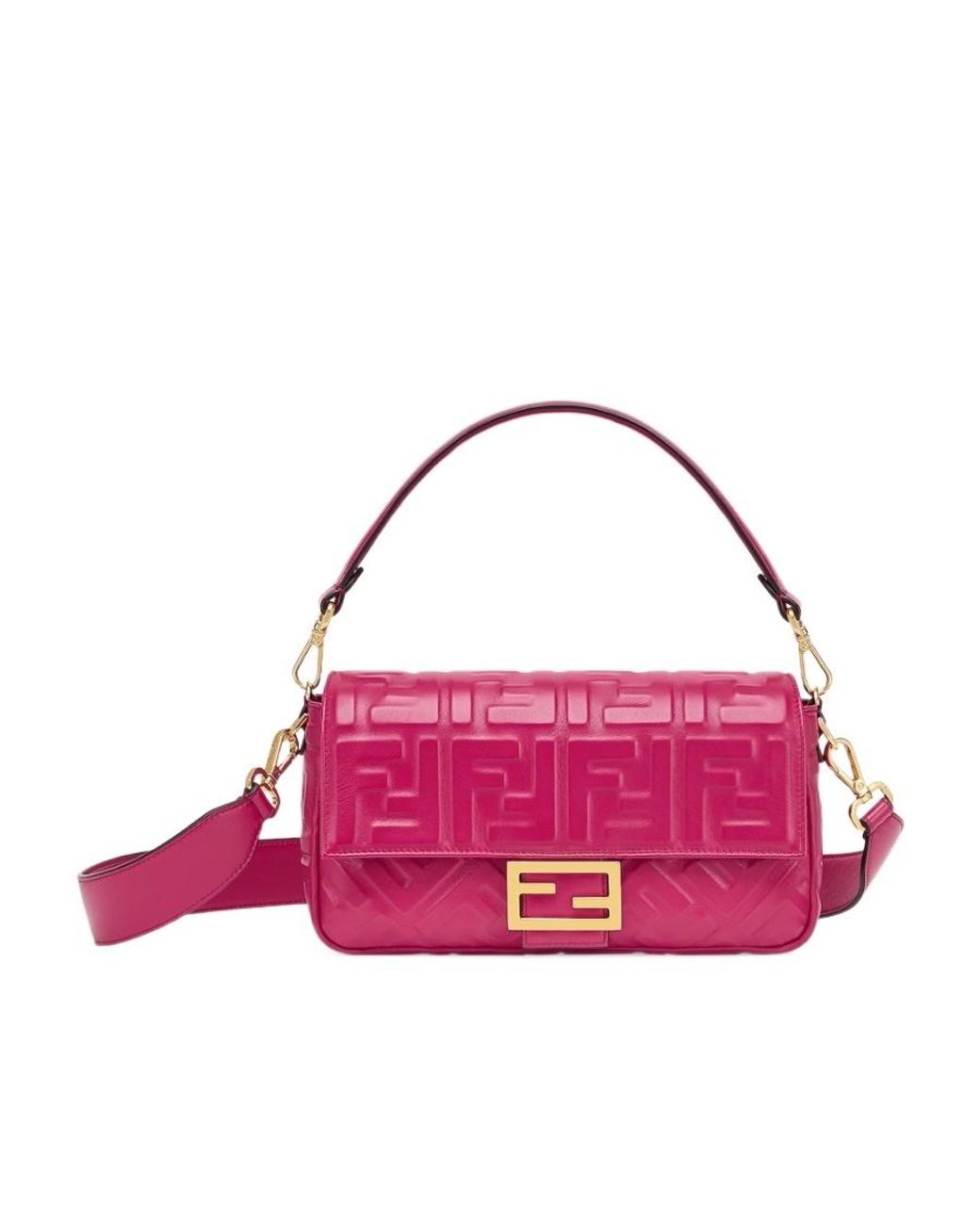 Fendi Pink Fuchsia Nappa Leather Bag
