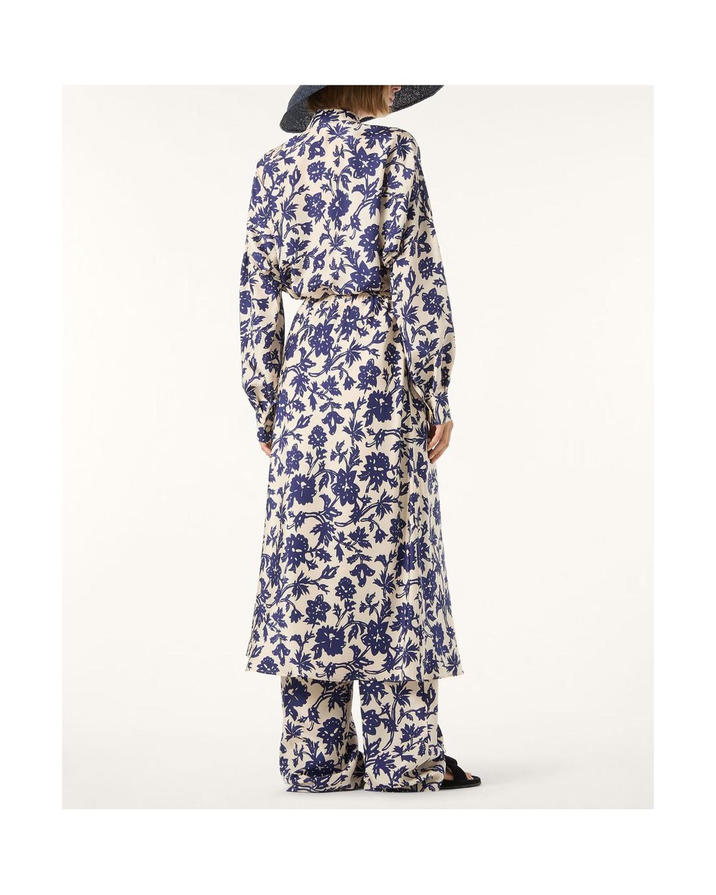 Loro Piana Blue Valerie Printed Shirt