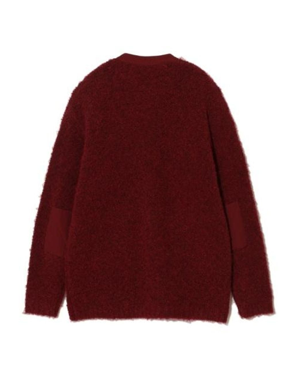 Undercover Red Round-Neck Patch-Pocket Cardigan for men
